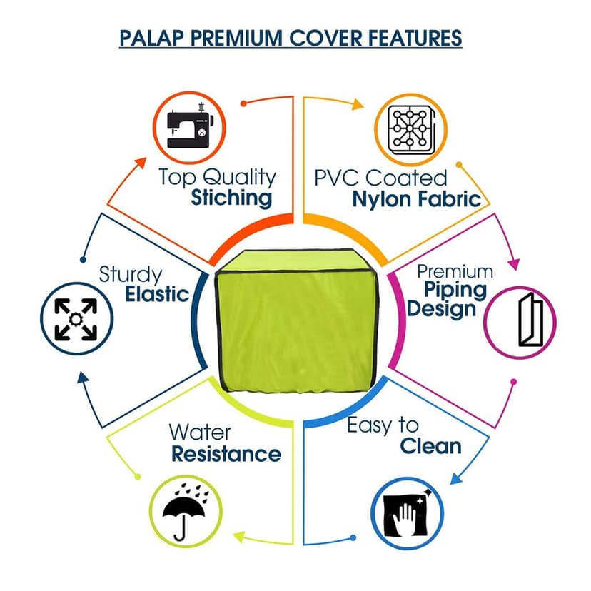 Palap Super Premium Dust Proof Printer Cover for Canon MF244DW (Green, 44 x 42.1 x 41 cm) view 3