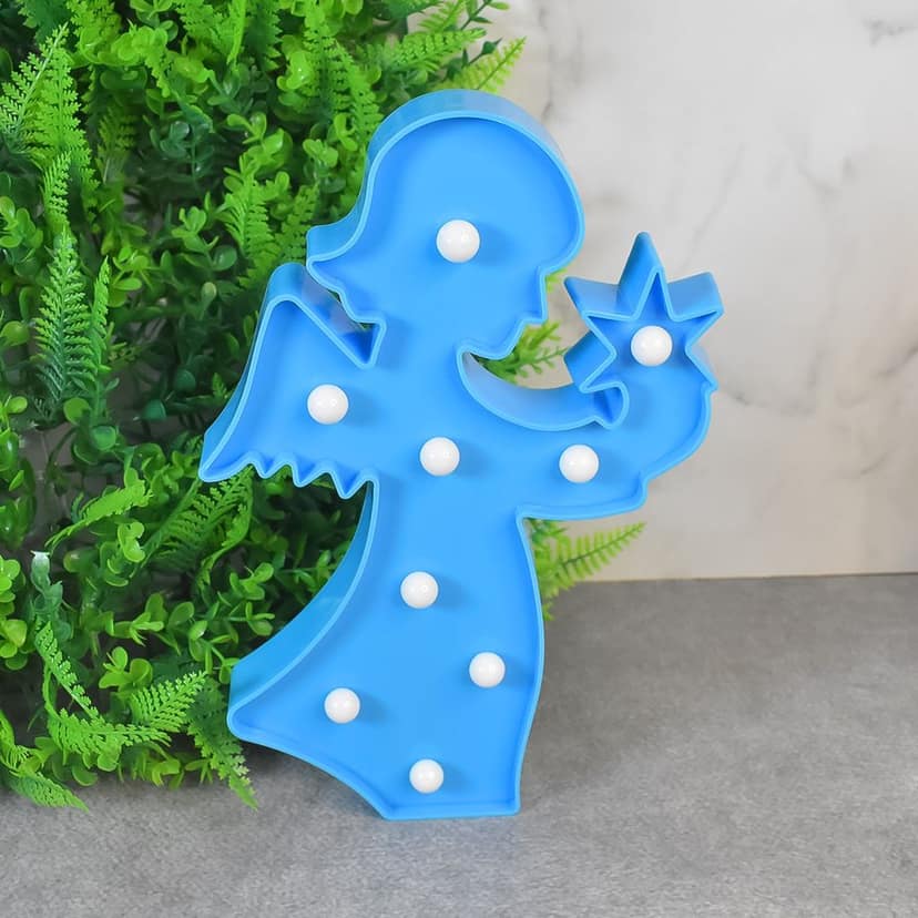 LED Angel Night Light – Battery Operated Room Decor view 2