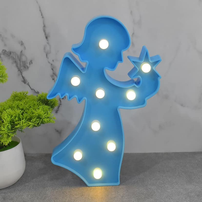 LED Angel Night Light – Battery Operated Room Decor view 3