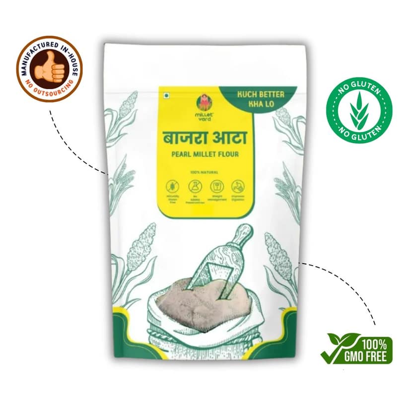 Millet Yard Bajra Flour (Pearl Millet Flour) view 4