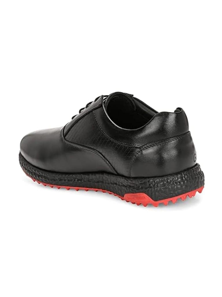 HITCARO Men's Proffessional Leather Golf Shoes | Lace-Up | Waterproof | Comfortable | Breathable view 2