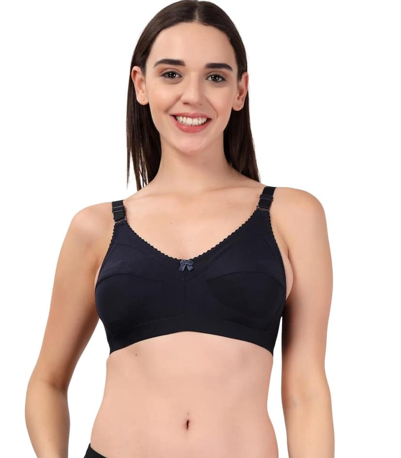 ADORNSTAR Women's Cotton Non-Padded Full Coverage Bra view 2