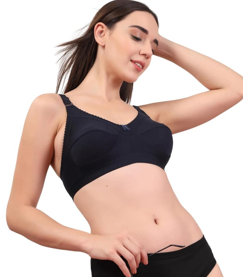 ADORNSTAR Women's Cotton Non-Padded Full Coverage Bra view 4