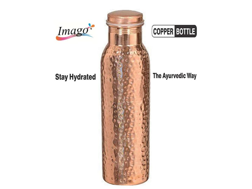 Imago Hammered Copper Bottle 1 L (Pack of 8) view 2