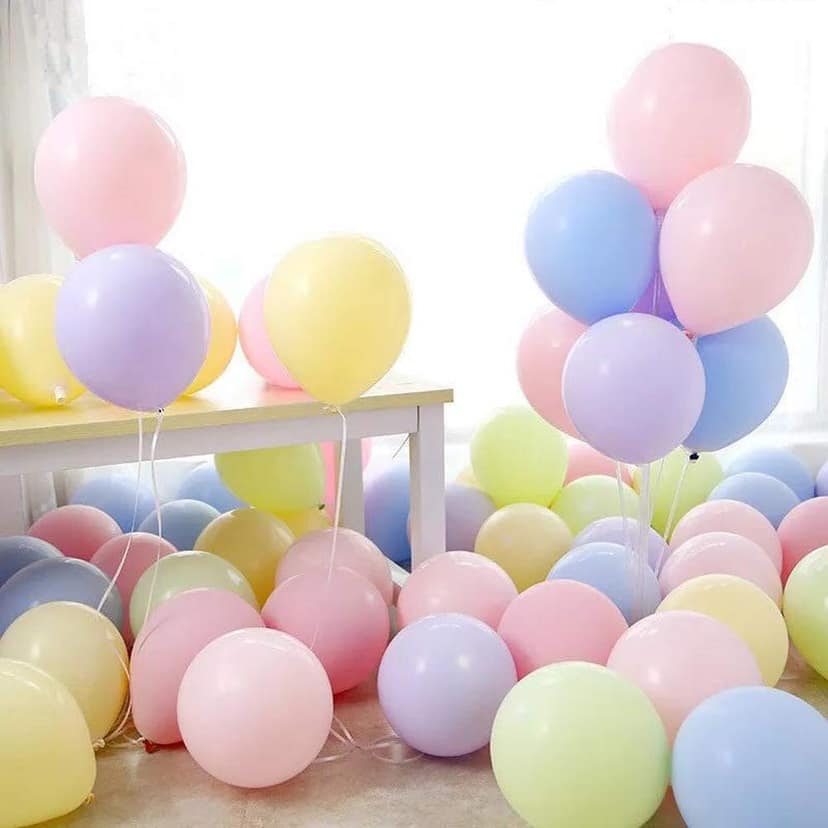 Crazy Sutra Pastel Assorted Balloons Multicolor for Party Birthday Baby Shower Anniversary Decorations Pack of 50 Pcs
