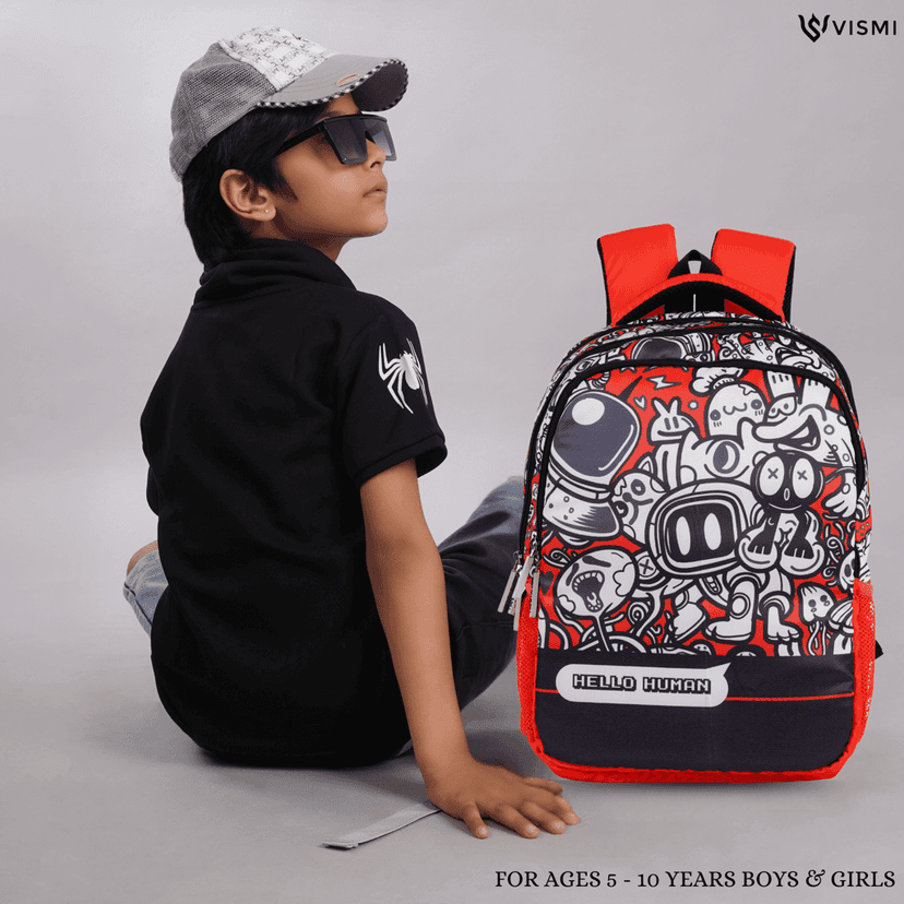 VISMIINTREND School Backpack Bags for Kids | School Bags | Water Resistant | Casual | Picnic | Travel | 5 to 10 Years School Backpack | Bag for Boys | Girls view 8