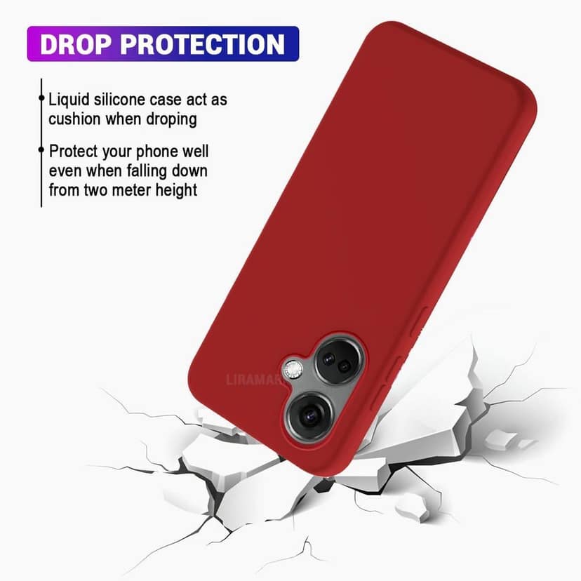 LIRAMARK Liquid Silicone Soft Back Cover Case for Oneplus Nord 3 5G view 5