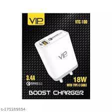 VIP 3.4A 18W CHARGER WITH TYPE C CABLE VTC-100