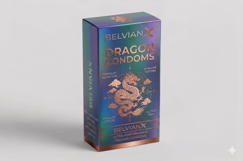 BelvianX Dra-gon Cond-ome For Men 6-inch for regular use | Ultra Soft | Long Lasted | Extra Pleasure | Extra size