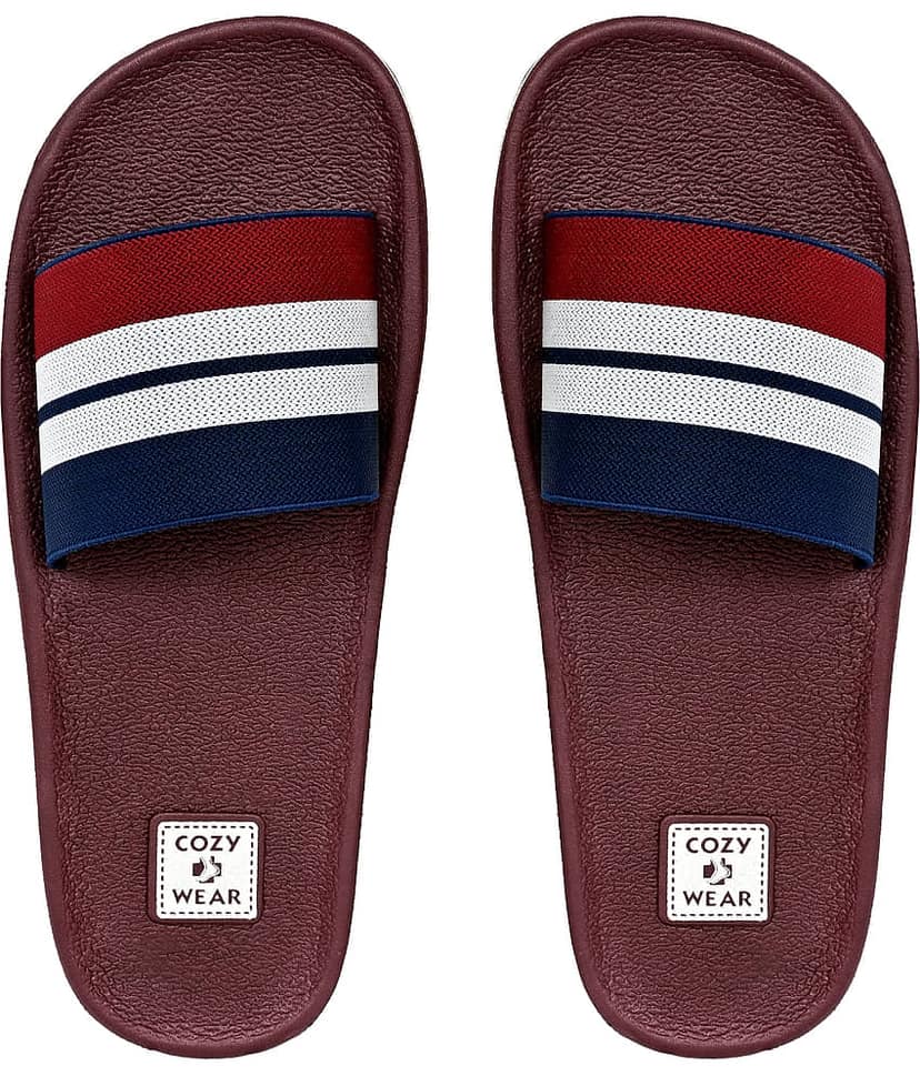 Cozy Wear Navy Blue Men's Slide Flip Flop