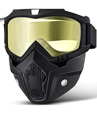 banistrokes Night Vision Yellow Riding Goggles ( Pack of 1 )