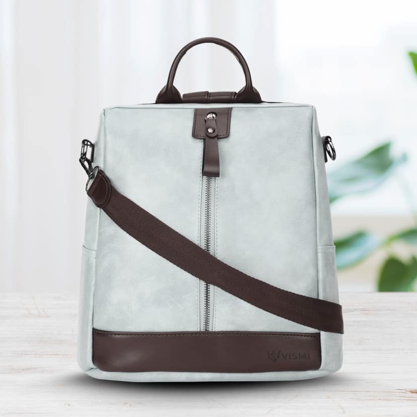 VISMIINTREND Women Backpack for Office Use Upto 13 Inch Laptop | Stylish Backpack Bag | Travel | School | College | Office Use | Anti Theft Convertible Backpack