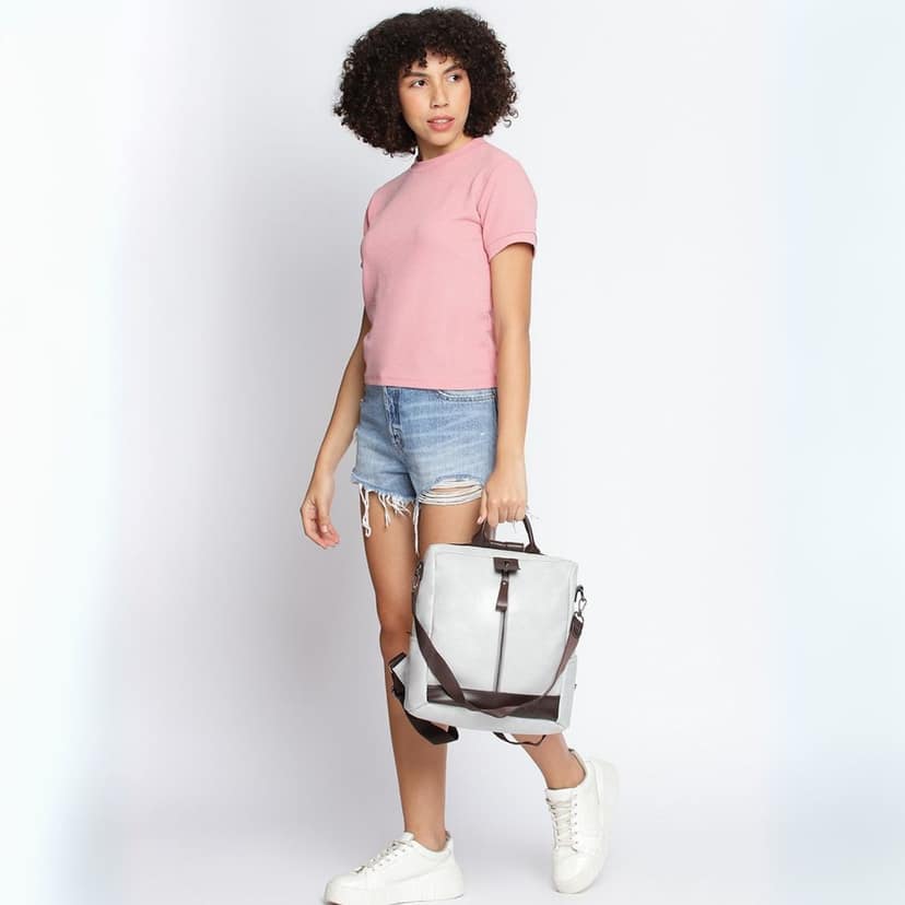 VISMIINTREND Women Backpack for Office Use Upto 13 Inch Laptop | Stylish Backpack Bag | Travel | School | College | Office Use | Anti Theft Convertible Backpack view 4