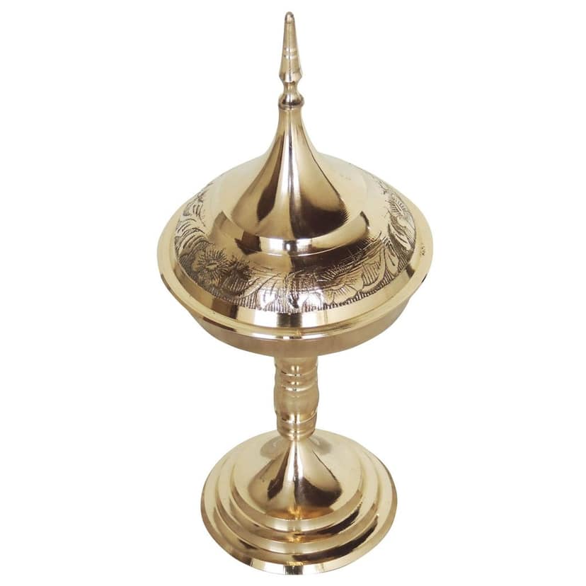 Brass Hurahi Hori No.3 | Classic Brass Ritual Bowl, Height : 10.6 Inch (ZMAS507 C) view 2