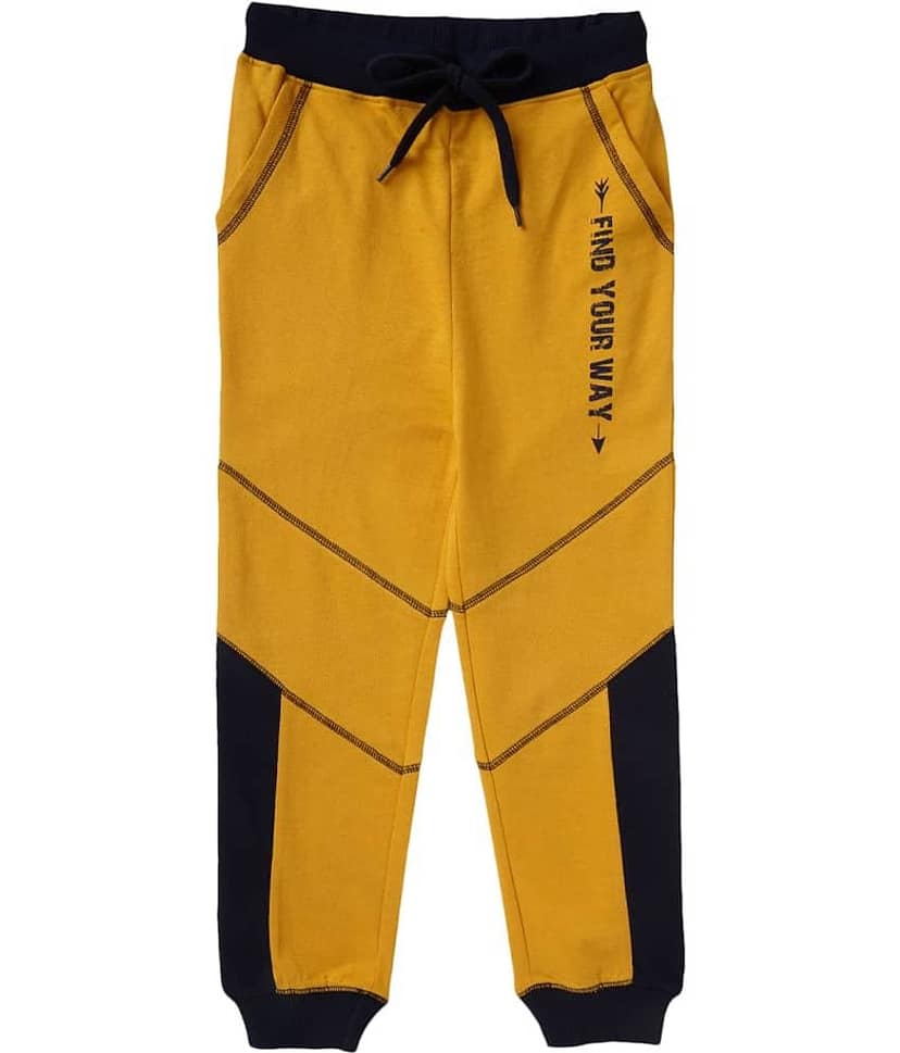 Cub Mcpaws Pack of 1 Boys Cotton Blend Trackpant ( Yellow )