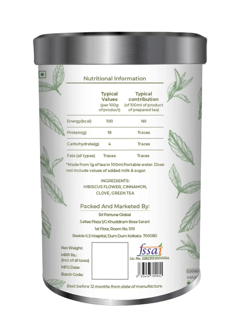 The Three Tattvas Clove Hibiscus Green Tea 50gms view 2