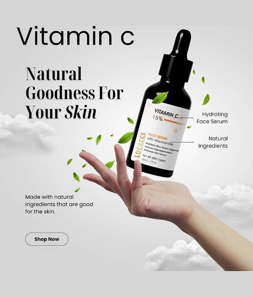 LUCACCI Face Serum Vitamin C Radiant Glow For All Skin Type ( Pack of 1 )