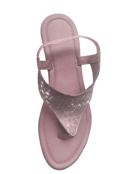 Rose Dusk Woven T-Strap Sandals view 2