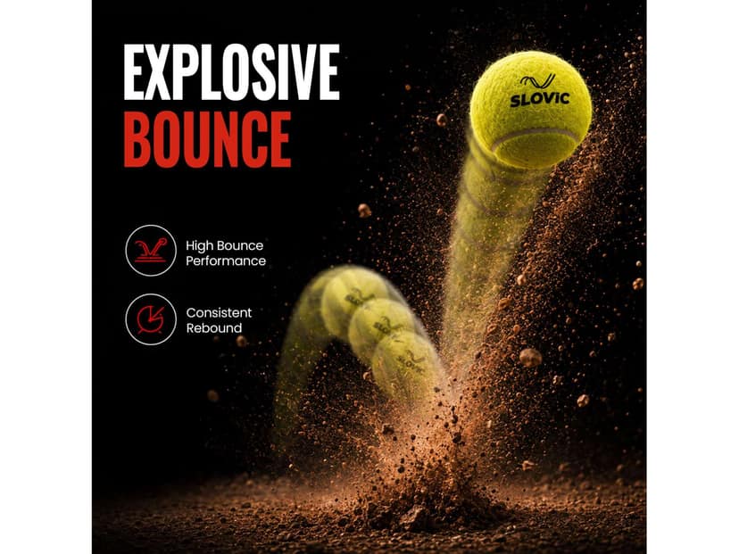 Slovic Tennis Cricket Ball - Pack Of 6 view 3
