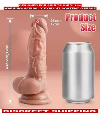 6.5 INCH STRONG VIBRATION FLEXIBLE REALISTIC G*SPOT VIBRATING SUCTION DILDO BY KAMAHOUSE