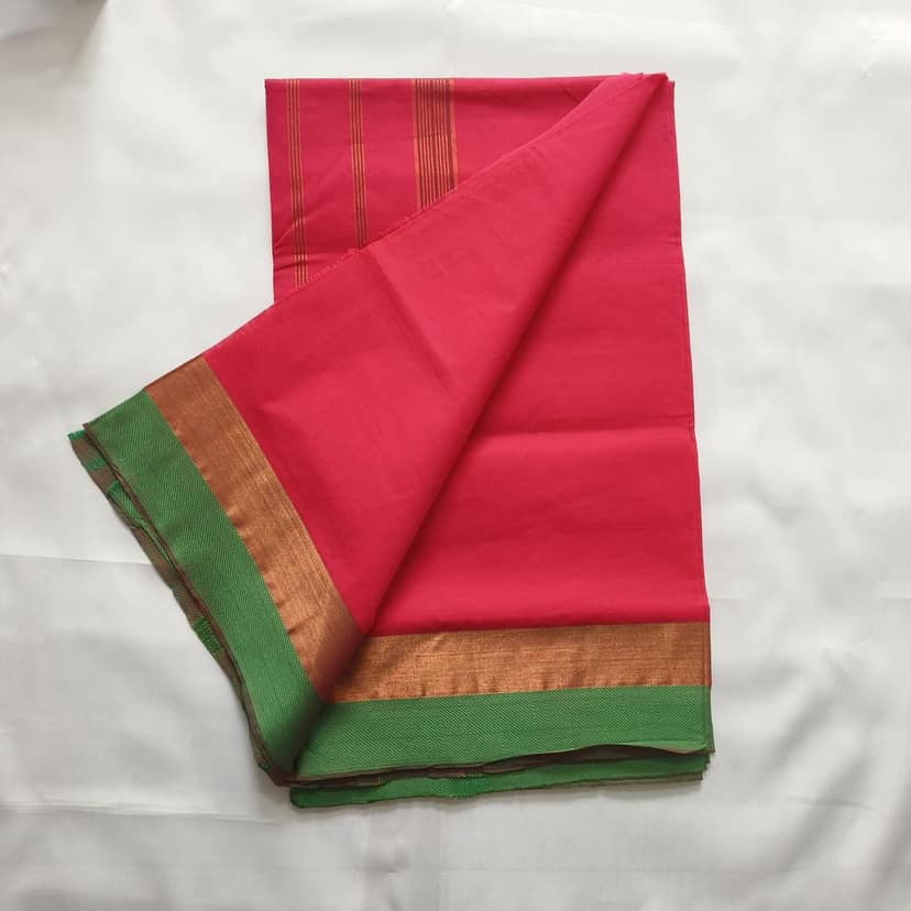 Pure Cotton Saree with Blouse view 3
