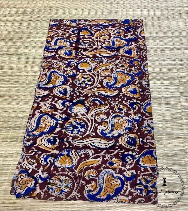 Handcrafted Kalamkari Cotton Blouse Piece