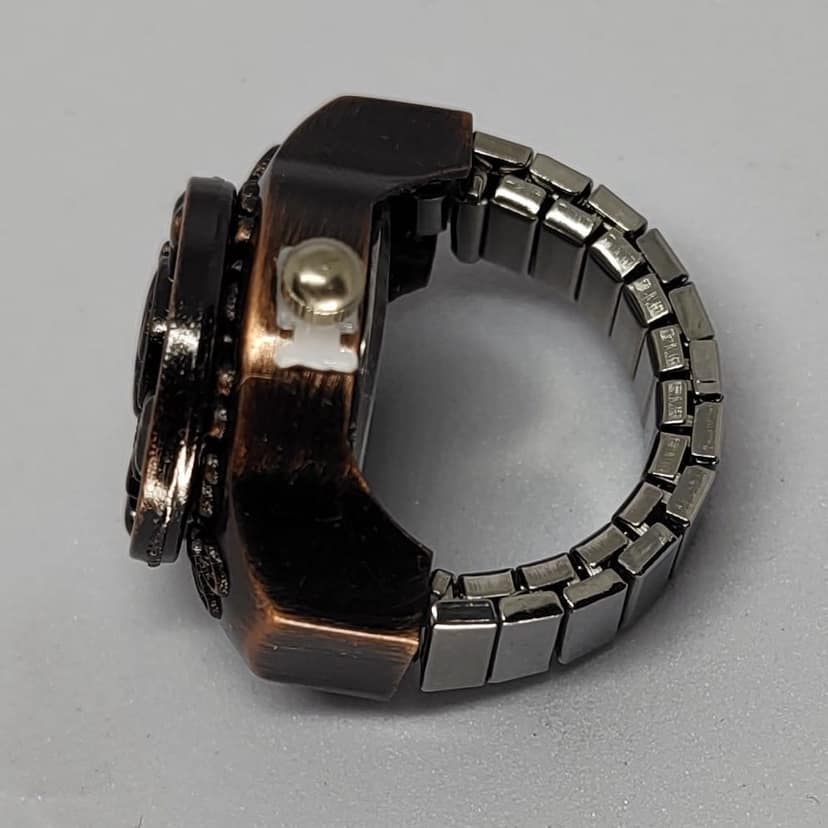 YAKH Cross Skull Ring Watch Bronze view 3
