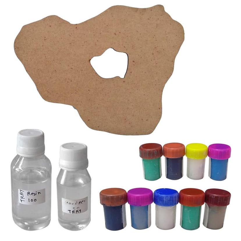 Resin Art on Abstract DIY Kit by Penkraft view 2