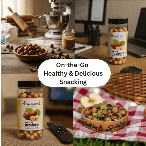 Ambrosia Lightly Roasted Kashmiri Hazelnuts 200g (Pack of 1) view 4