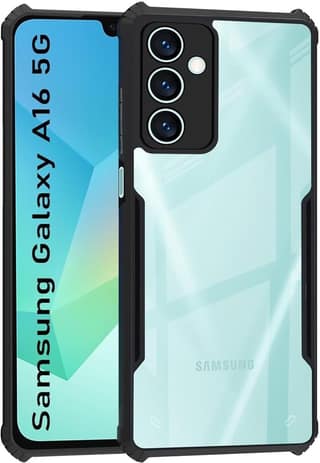 PLUGTECH Slim Shockproof Case | Matte Black Soft | Drop Protection | Precise Cutouts | Premium Mobile Cover for Samsung A16 5G