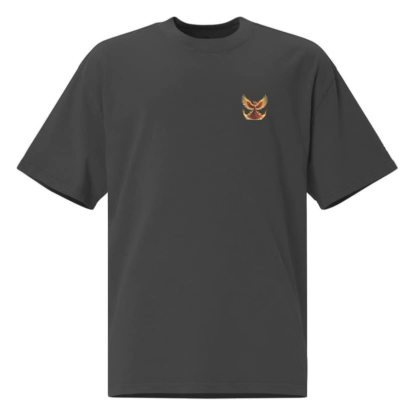 Clothikoo Premium firing Phoenix Oversized faded t-shirt view 4