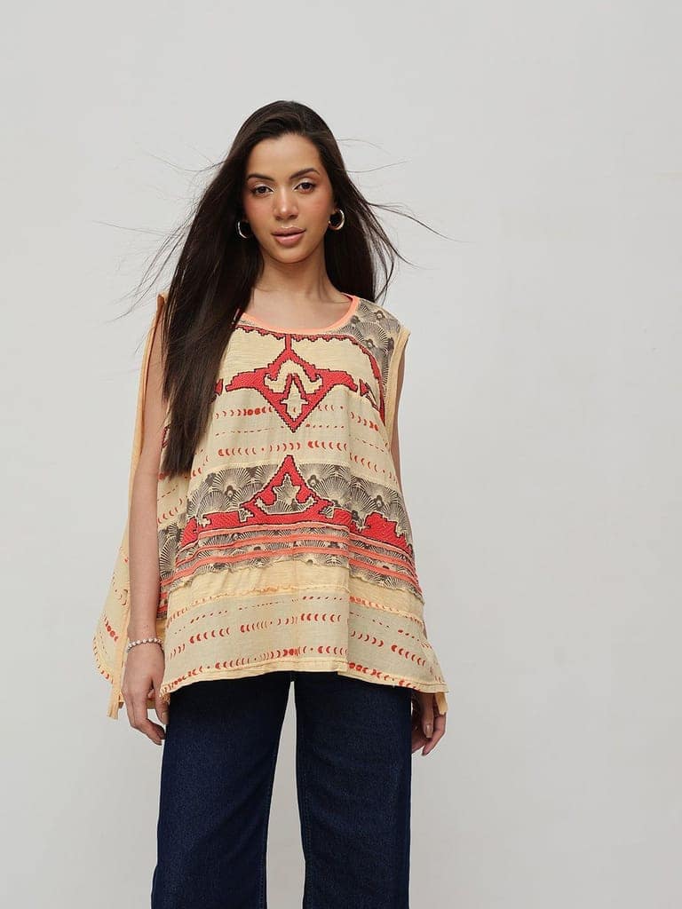 Embellished Top Cream view 3