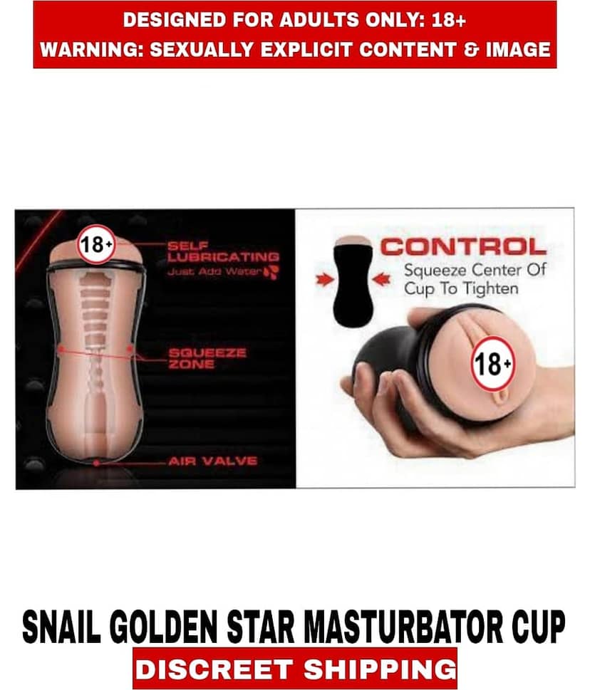 Premium Quality New Sexy toy Snail Golden Star Pussy Masturbator Cup Fleshtight For Men view 2