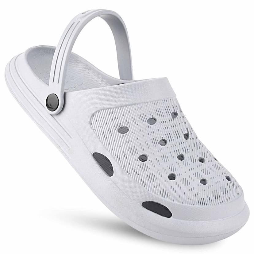 Paragon Grey Easy-to-wear Easy-to-wash Lightweight Clogs for Men view 4