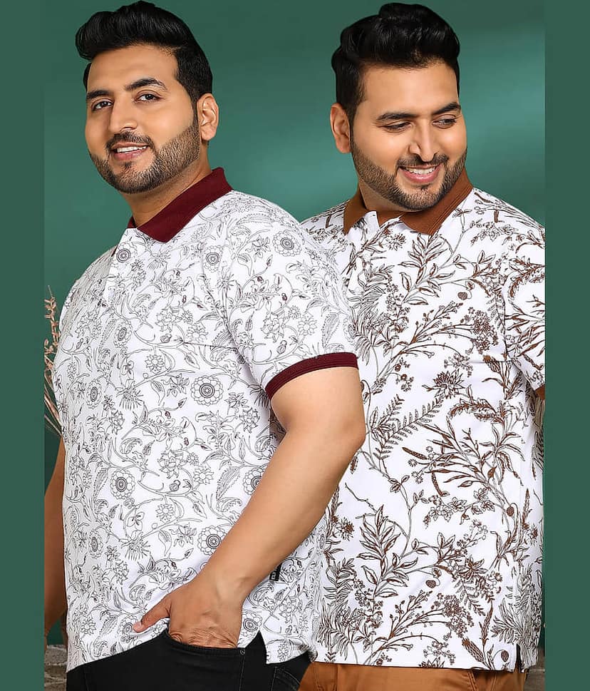 ADWYN PETER Men 100% Cotton Regular Fit Printed T-Shirt ( Multicolor14 )