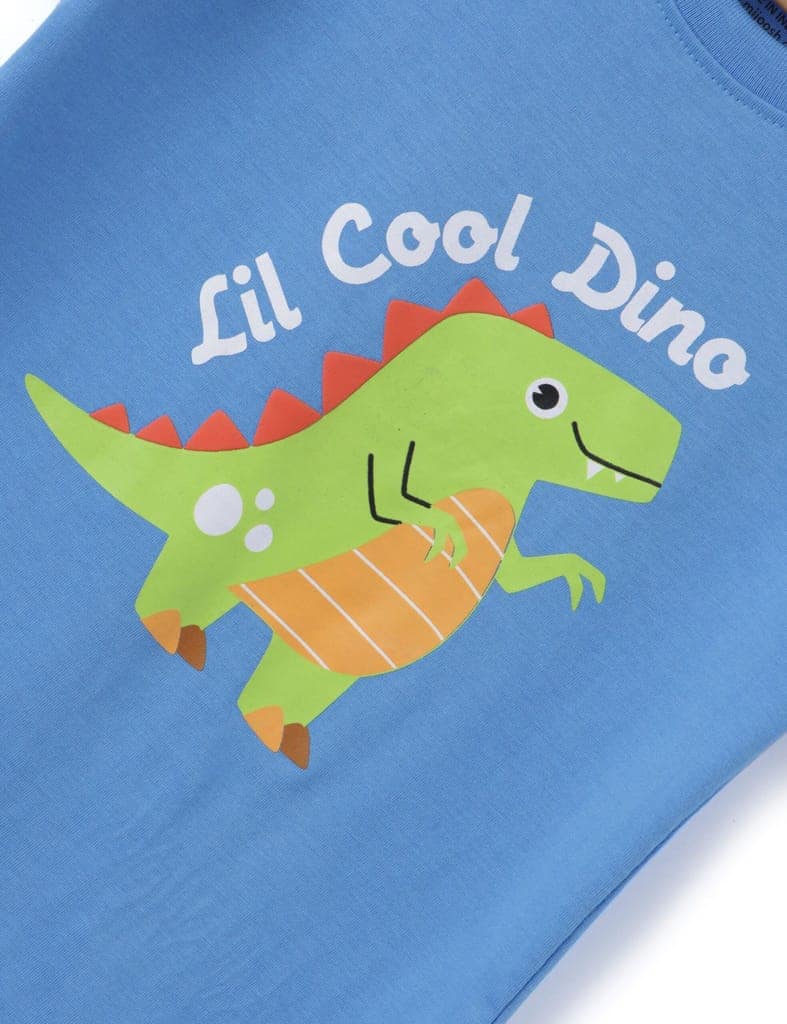 Boys T-Shirt All Aboard Blue / Biscay Green, Soft Cotton, Ages 2-6 (2pcs pack) view 5
