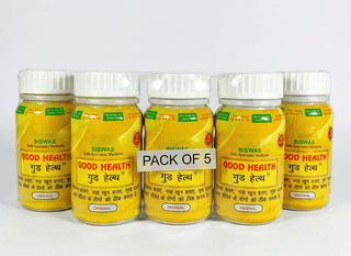 Dr Biswas Good Health Capsules – 50 Veg Caps × 5 Bottles (Total 300) | Natural Weight Gain, Energy & Immunity Booster | Appetite & Liver Support.