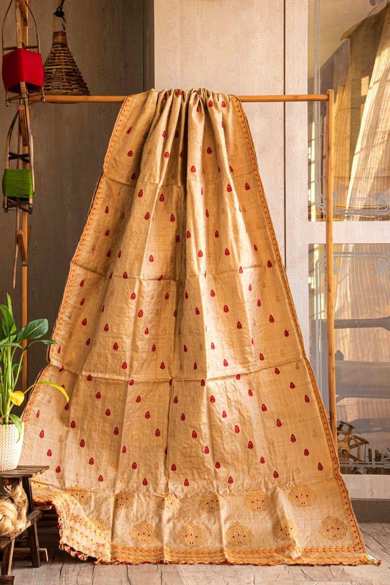 Assamese Muga Silk Saree