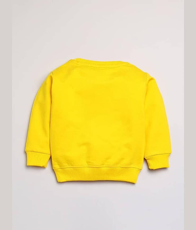Mars Infiniti Pack of 1 Unisex for Baby Cotton Sweatshirts & Trouser ( Yellow ) view 2