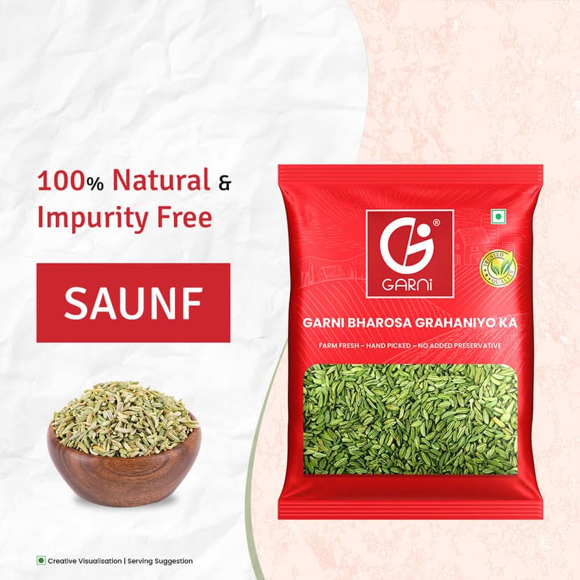 Garni Foods Whole Fennel Seeds 100g view 3