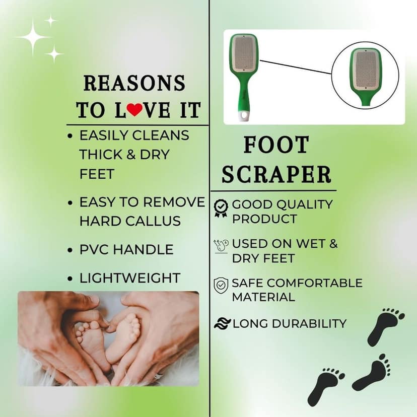 Oval Leg, Heel and Foot Scrubber for Dead Skin |Callus Remover | Pedicure Special Tool/Specially For Cracked Feet view 2