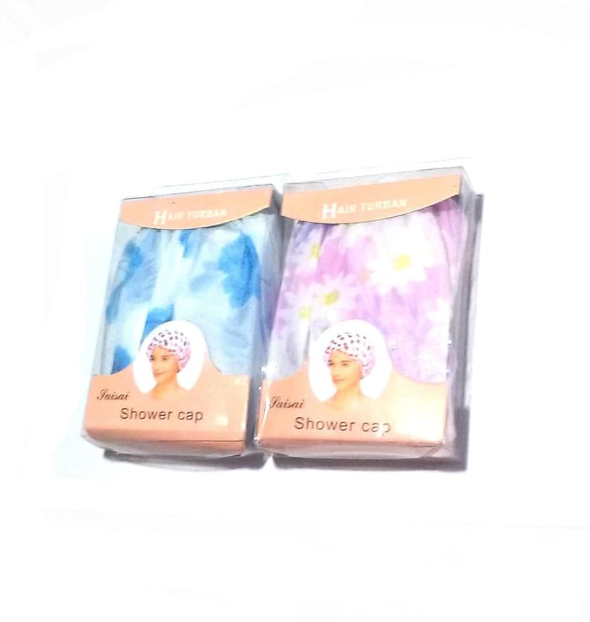 Nawani 2 Pic Elastic Shower Cap Free Size ( Colors May Vary) view 3