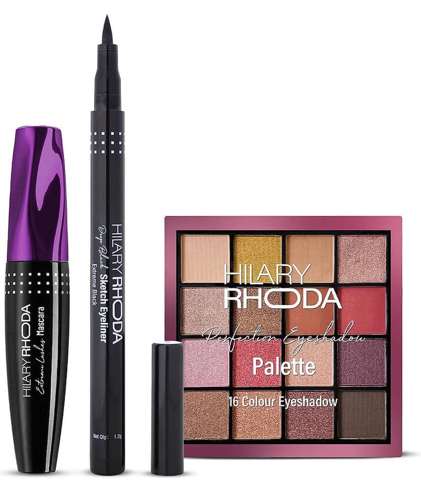 Hilary Rhoda Set of 3 Make up Gift Set - Mascara, Eyeliner and Eye Palette