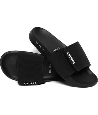 CHUPPS Black Men's Slide Flip Flop