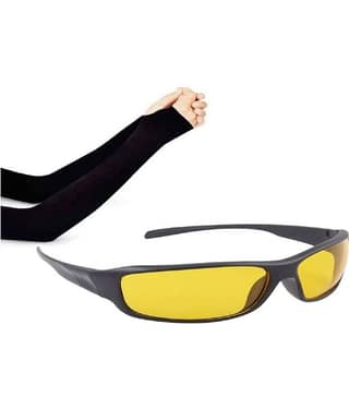 Bentag - Black Solid Riding Sleeves ( Set of 2 )