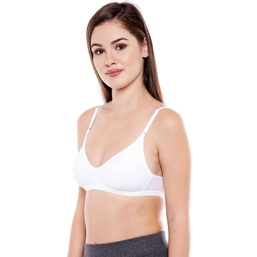 Bodycare Women Cotton Spandex Full Coverage Non Padded Regular Bra Pack - 2 1575WW view 4