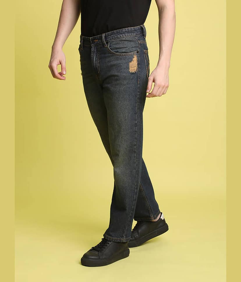 Bene Kleed Straight Solid Men's Jeans - Dark Blue ( Pack of 1 ) view 2
