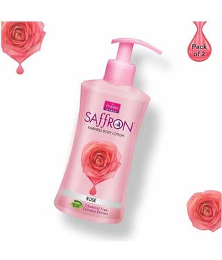 VI-JOHN Saffron Fairness Body Lotion Rose 250ml Pack of 2