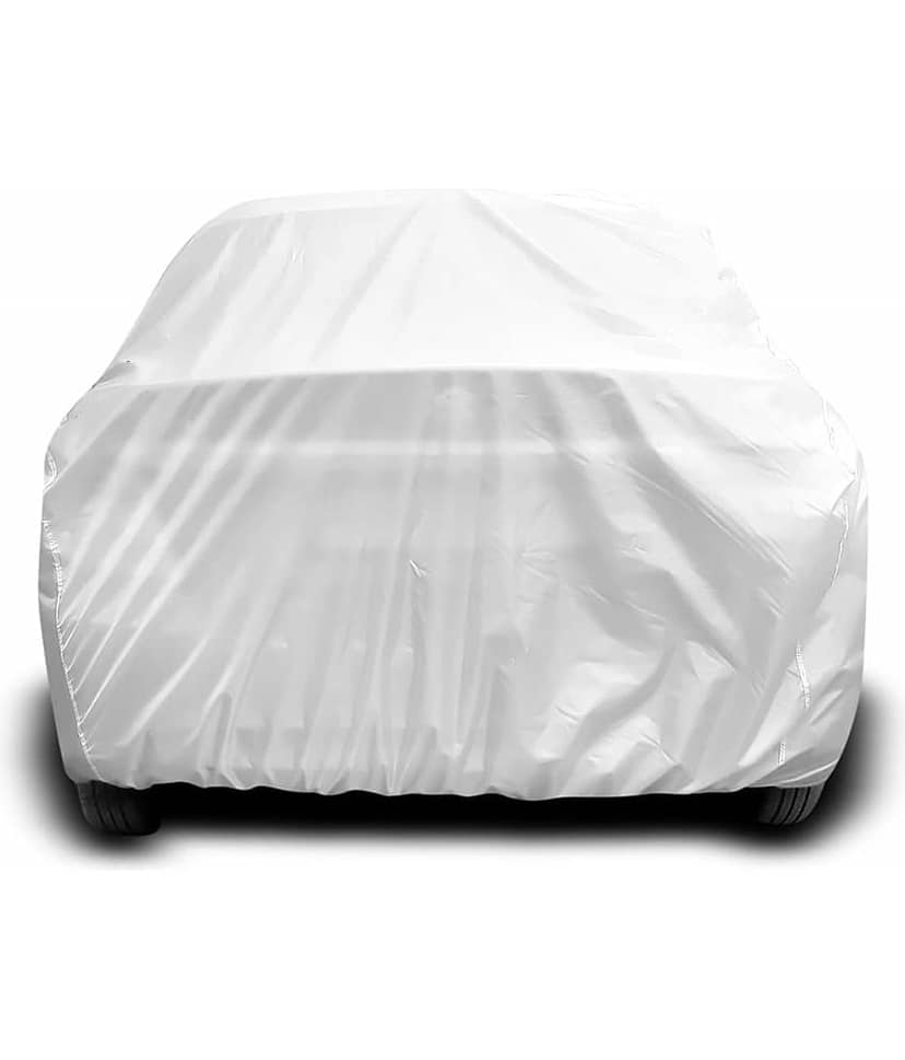 Autoretail Dust Proof Car Body Polyster Cover For Hyundai Creta With Mirror Pocket Silver (Pack Of 1) view 2