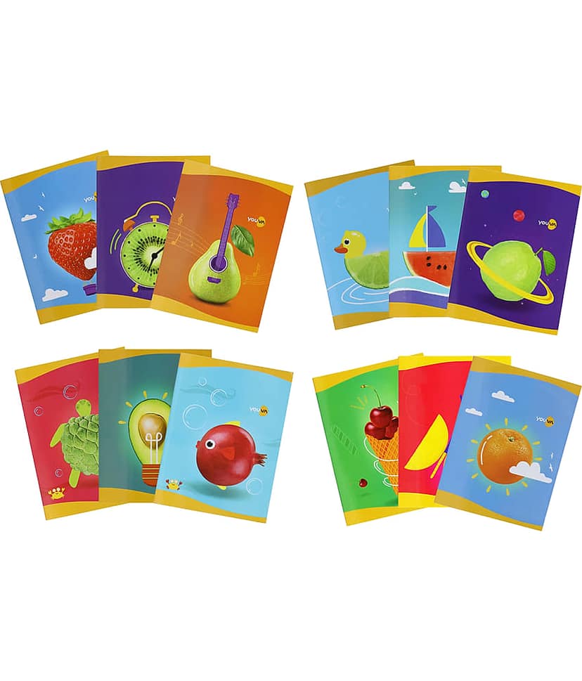 Navneet Youva Soft Bound Note Book 18x24 cm Medium Square 172 Pages - Pack of 3 view 2